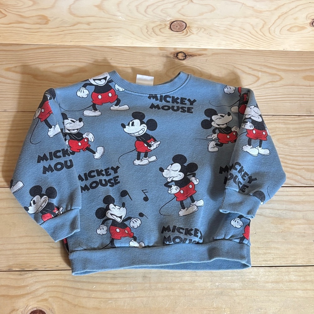 Zara Mickey Mouse sweatshirt size 2-3